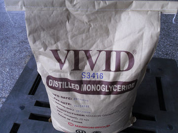 DMG GMS Monoglycerides chưng cất Glyceryl Monostearate E471 Dầu xua tan 95% Chất phụ gia thực phẩm